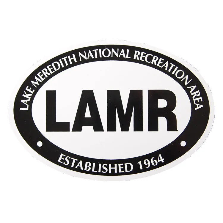 Lake Meredith National Recreatin Area Sticker - Mini Oval