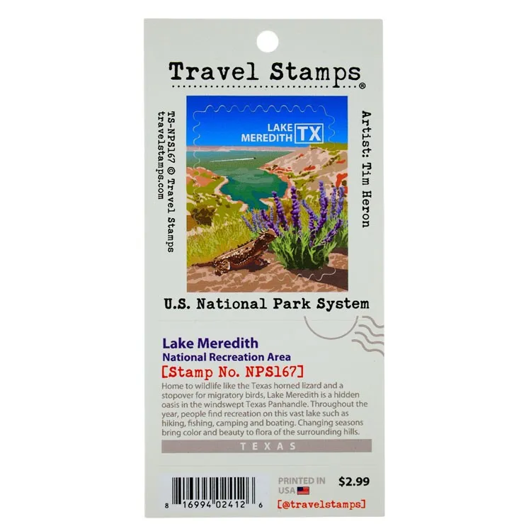 Lake Meredith National RecreationArea Travel Stamp