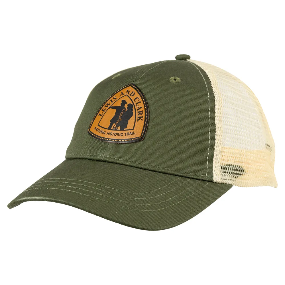 Lewis & Clark National Historic Trail Mesh-Back Cap - Leather Patch - Image 3