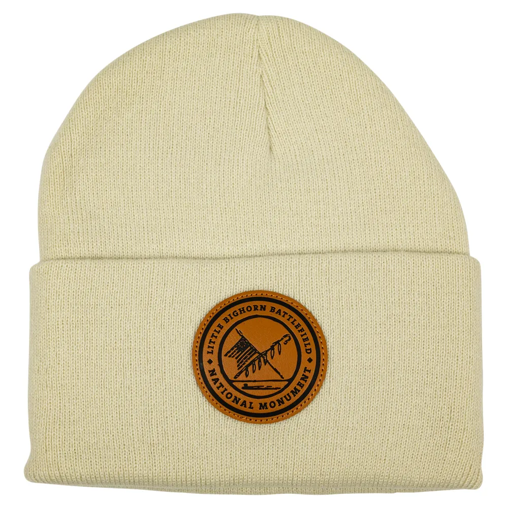 Little Bighorn Battlefield National Monument Beanie - Leather Patch