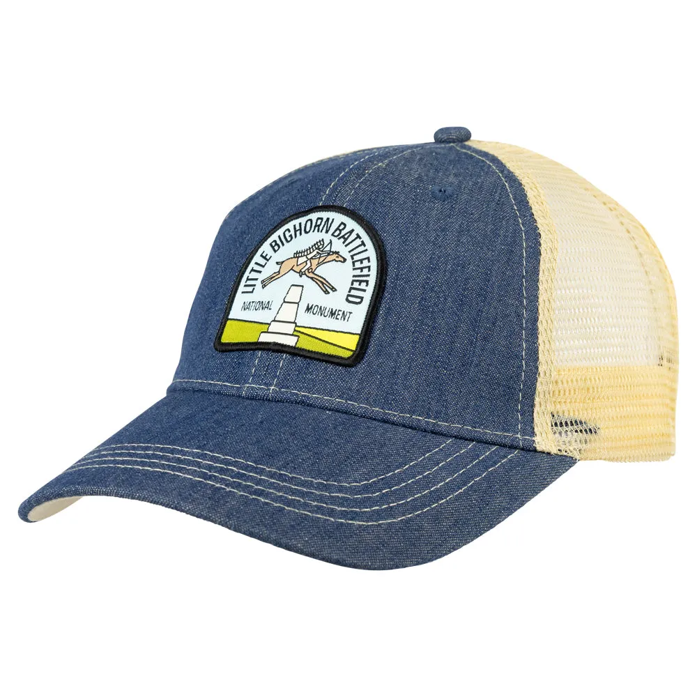 Little Bighorn Battlefield National Monument Mesh-Back Cap - Fell Logo - Image 3