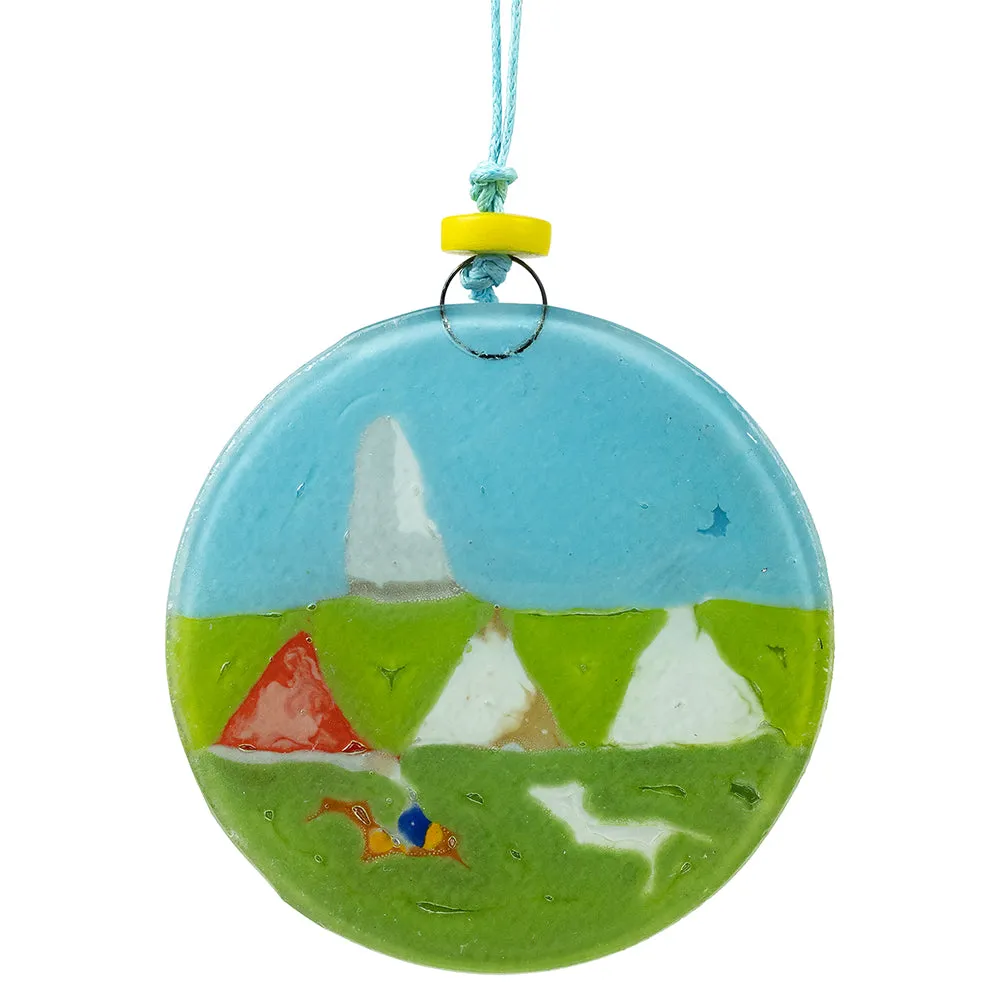 Little Bighorn Battlefield National Monument Recycled Glass Ornament - Image 4