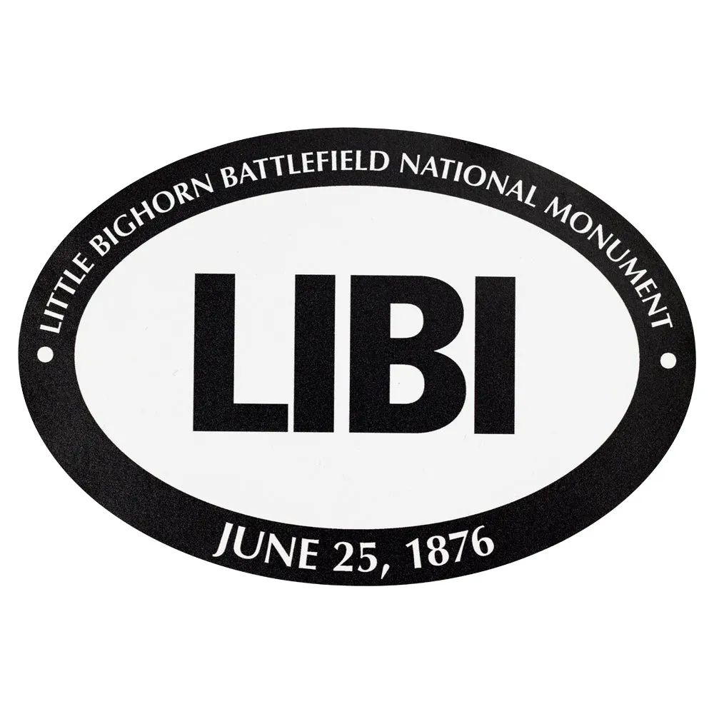 Little Bighorn Battlefield Sticker - Euro Oval
