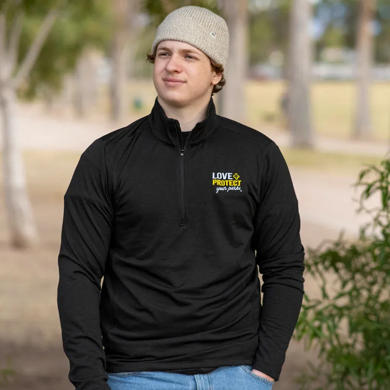 Love + Protect Your Parks® 1/4 Zip Men's Performance Fleece - Image 3