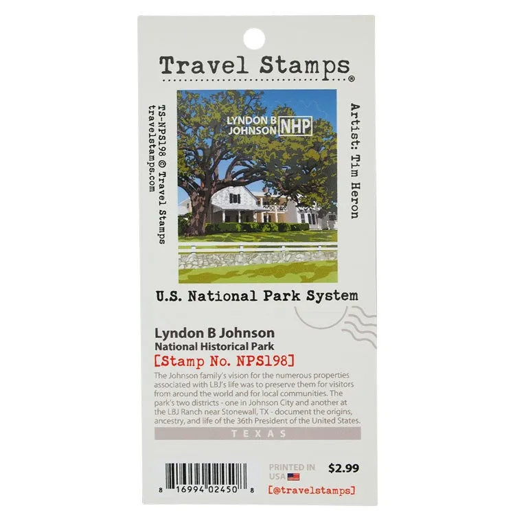 Lyndon B. Johnson National Historical Park Travel Stamp