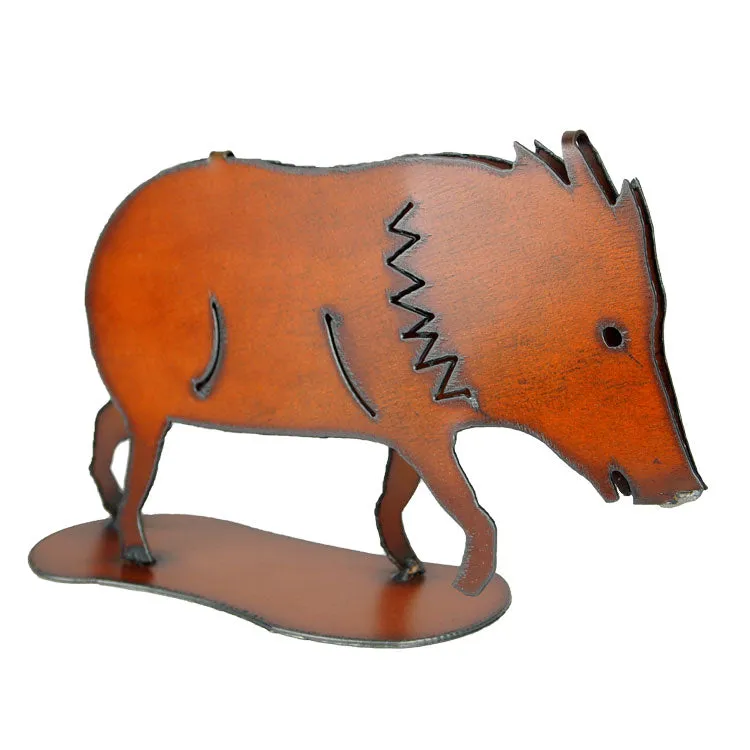 Metal Javelina Yard Art - Image 2