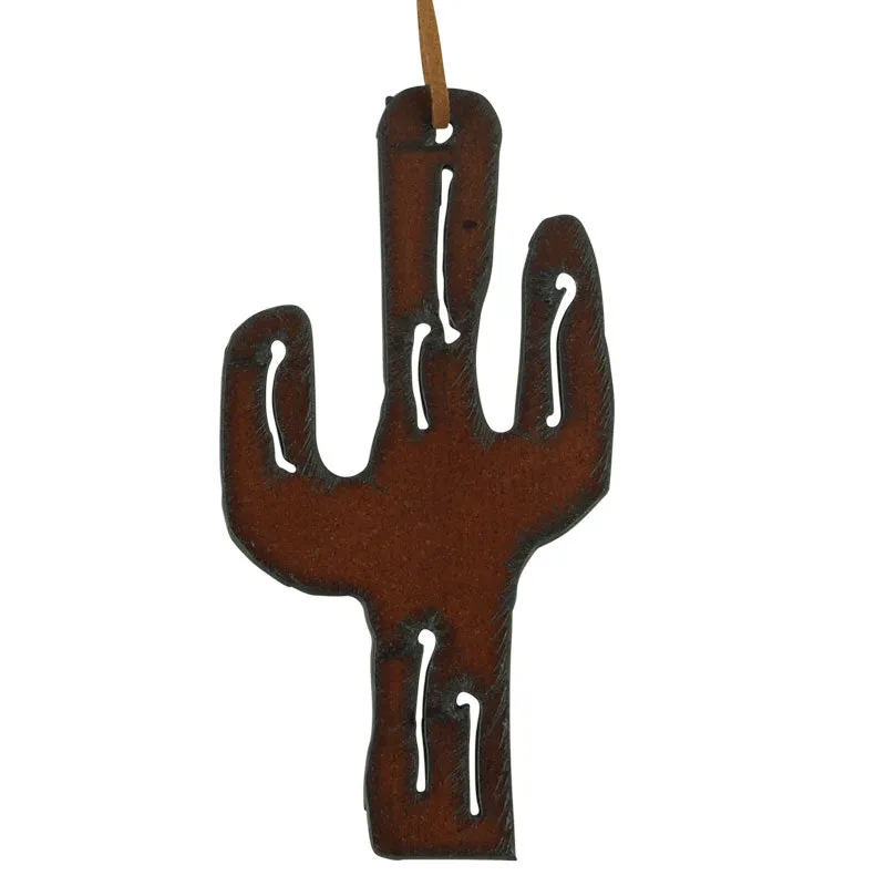 Metal Saguaro Cactus Ornament