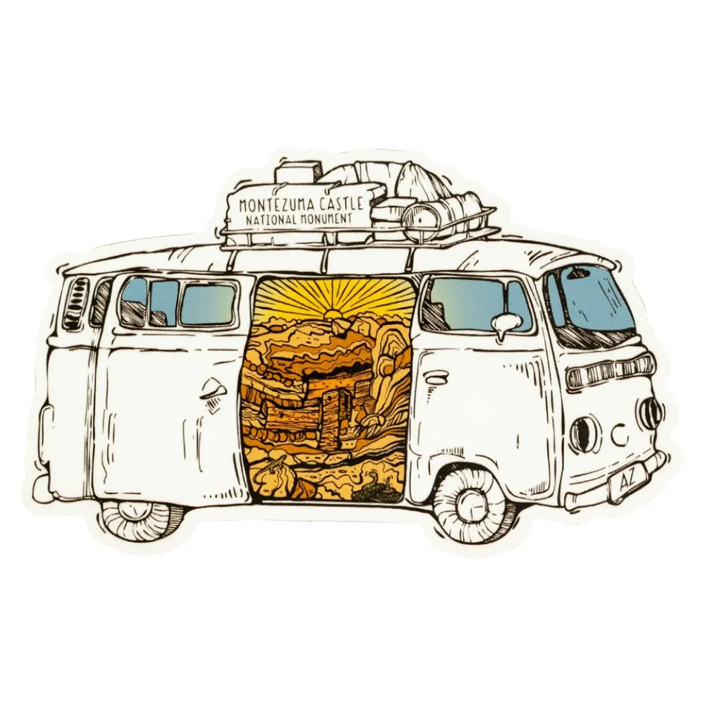 Montezuma Castle National Monument Sticker - Van Tour