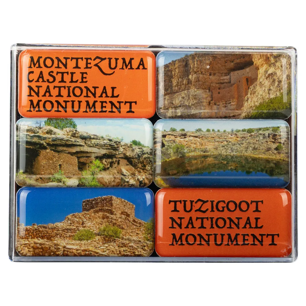 Montezuma Castle -Tuzigoot National Monument Mini Magnet Set