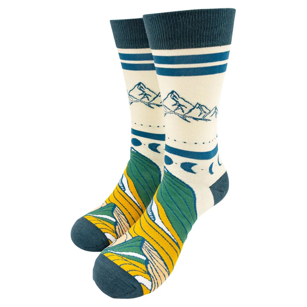Mountains & Moons Knit Socks