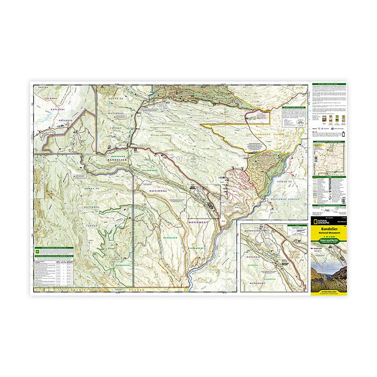 National Geographic Bandelier National Monument Map - Image 2