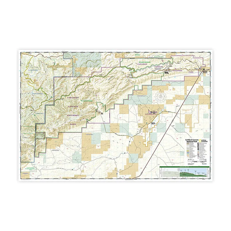 National Geographic Carlsbad Caverns National Park Map - Image 3
