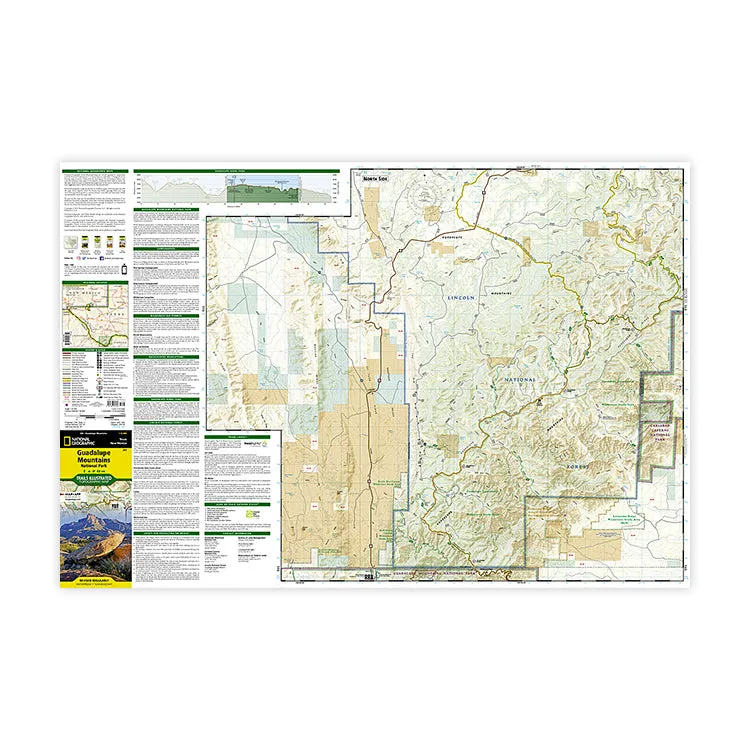 National Geographic Guadalupe Mountains National Park Trail Map - Image 2