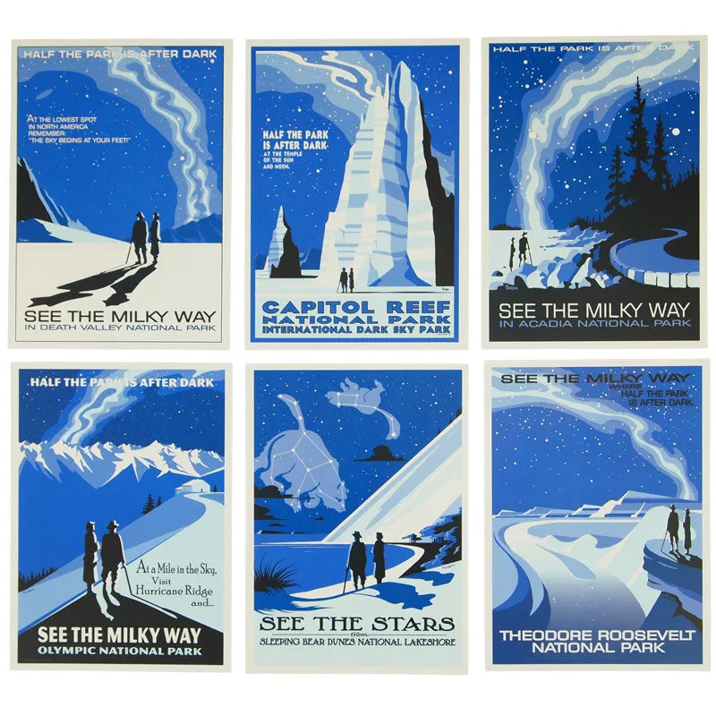 National Park Night Sky Postcard Set - Series 1 - Image 3