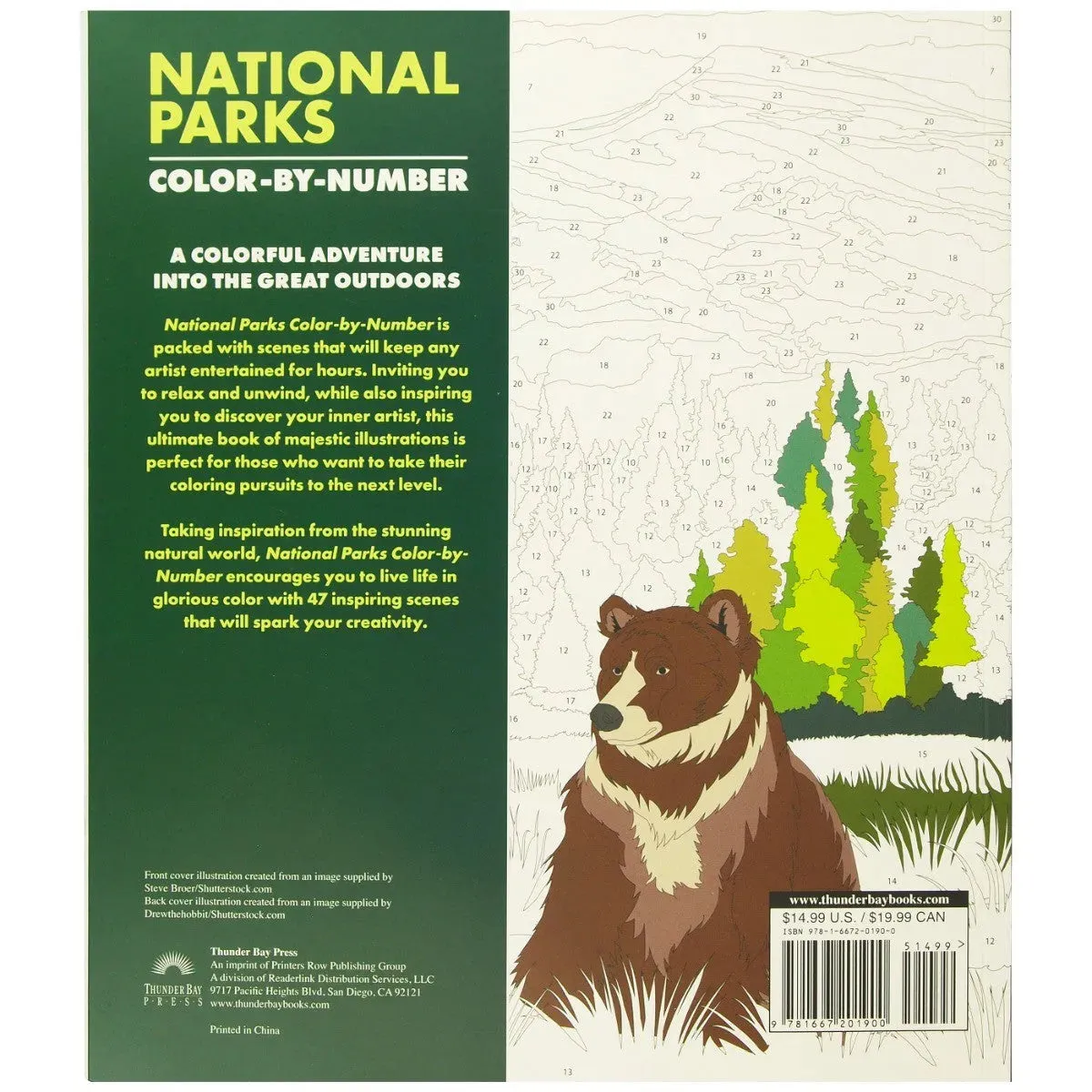 National Parks Color-By-Number - Image 3