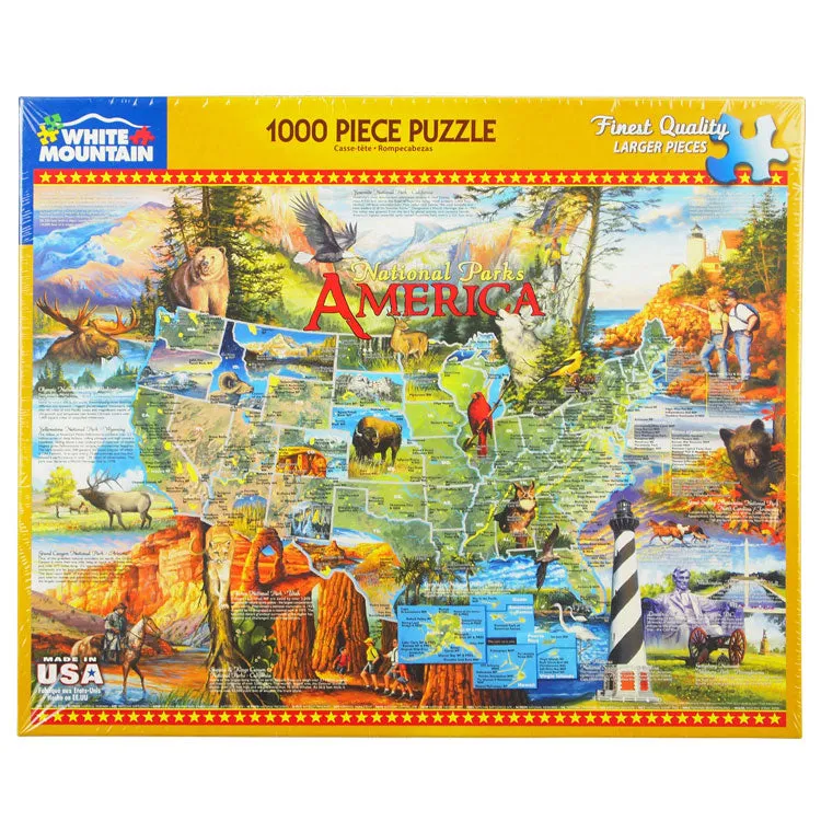 National Parks of America Map Puzzle