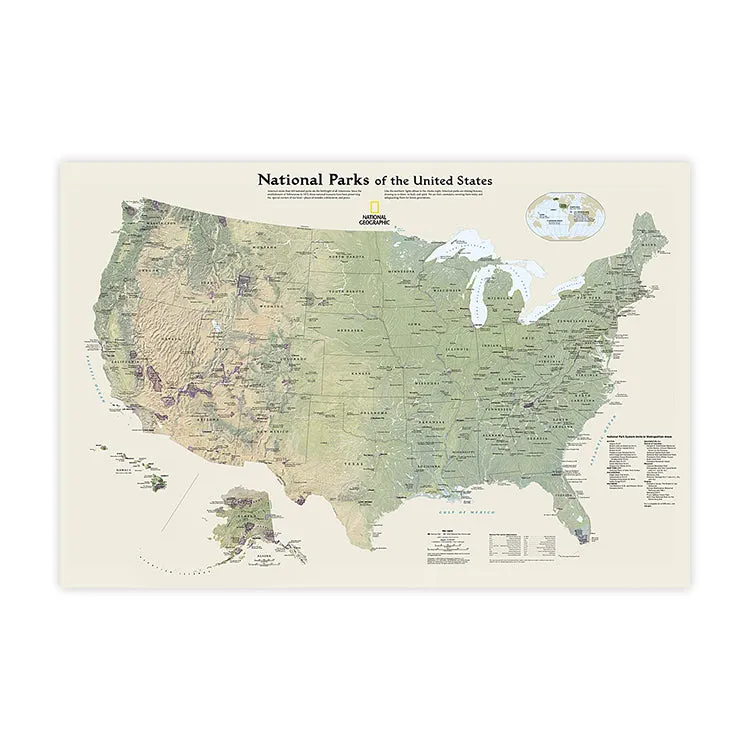 National Geographic National Parks of the United States Destination Map - Image 3
