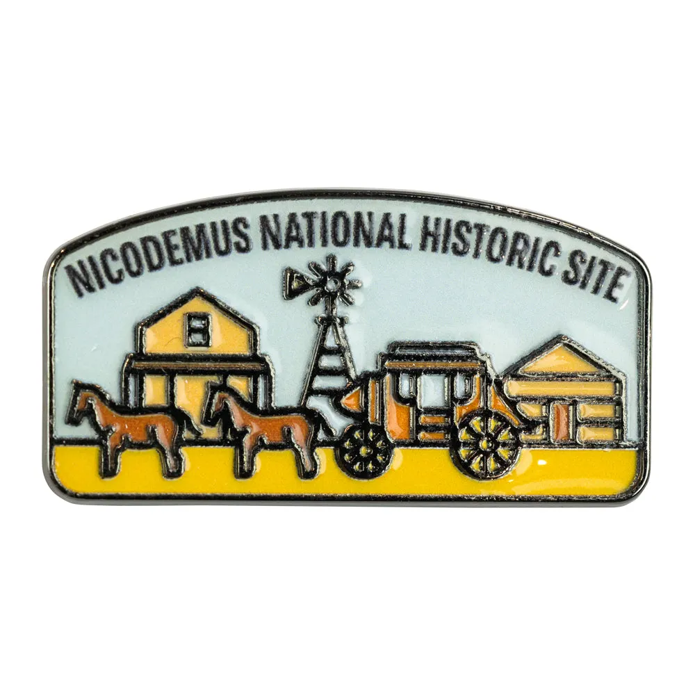 Nicodemus National Historic Site Pin - Fell Logo