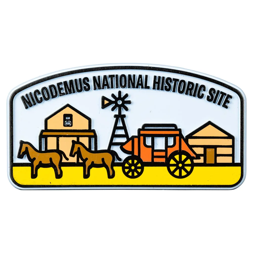 Nicodemus National Historic Site Flex Magnet - Fell Logo