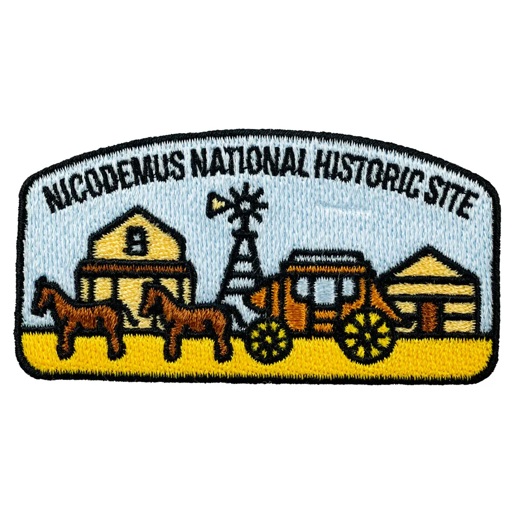 Nicodemus National Historic Site Patch - Fell Logo