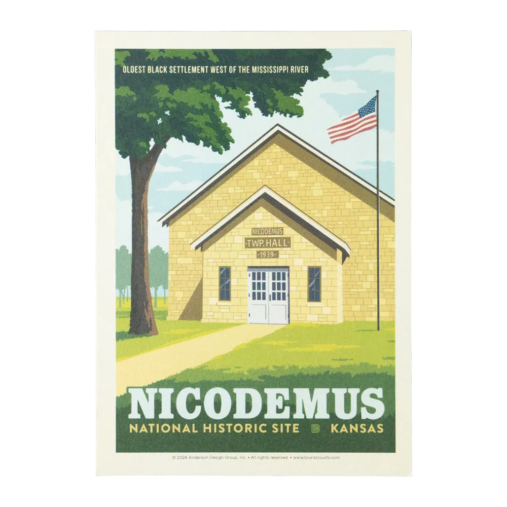 Nicodemus National Historic Site Postcard - ADG Graphic
