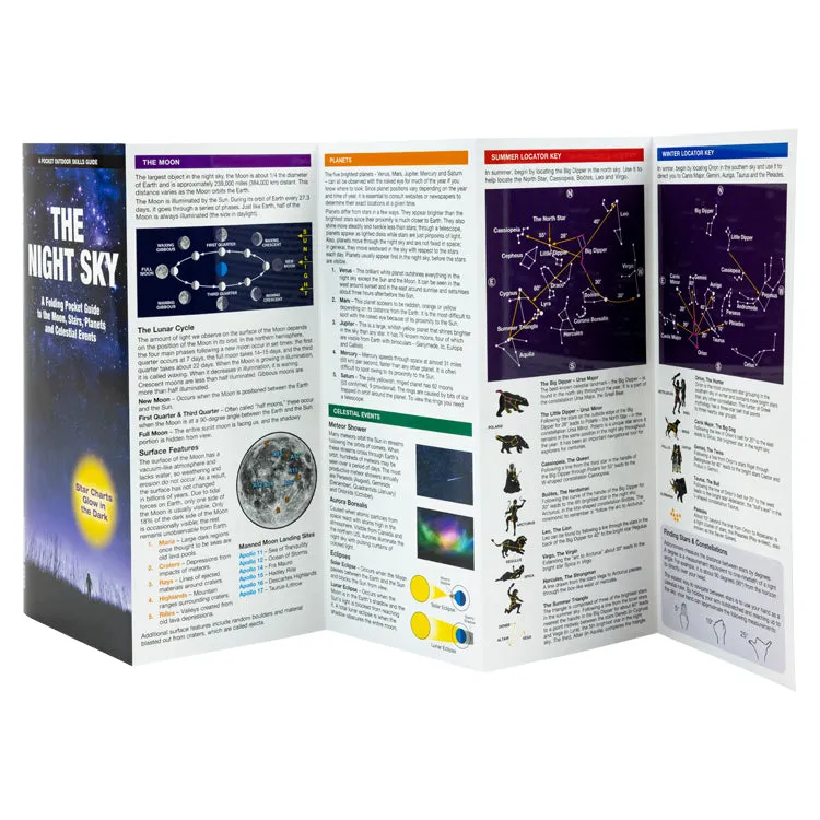 Night Sky: A Folding Pocket Guide to the Moon, Stars, Planets and Celestial Events - Image 3