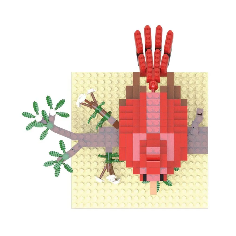 Northern Cardinal Mini Block Set - Image 5