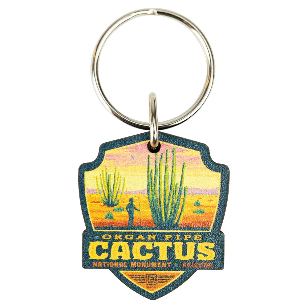 Organ Pipe Cactus National Monument Keychain - ADG Badge Graphic