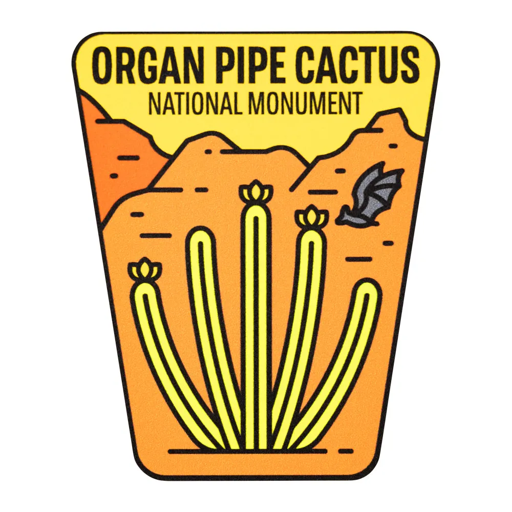 Organ Pipe Cactus National Monument Sticker - Fell Logo