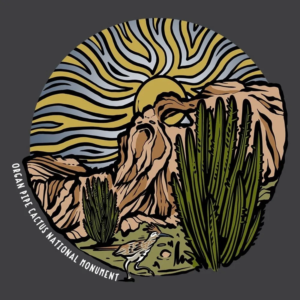Organ Pipe Cactus National Monument T-Shirt - Sunset - Image 2