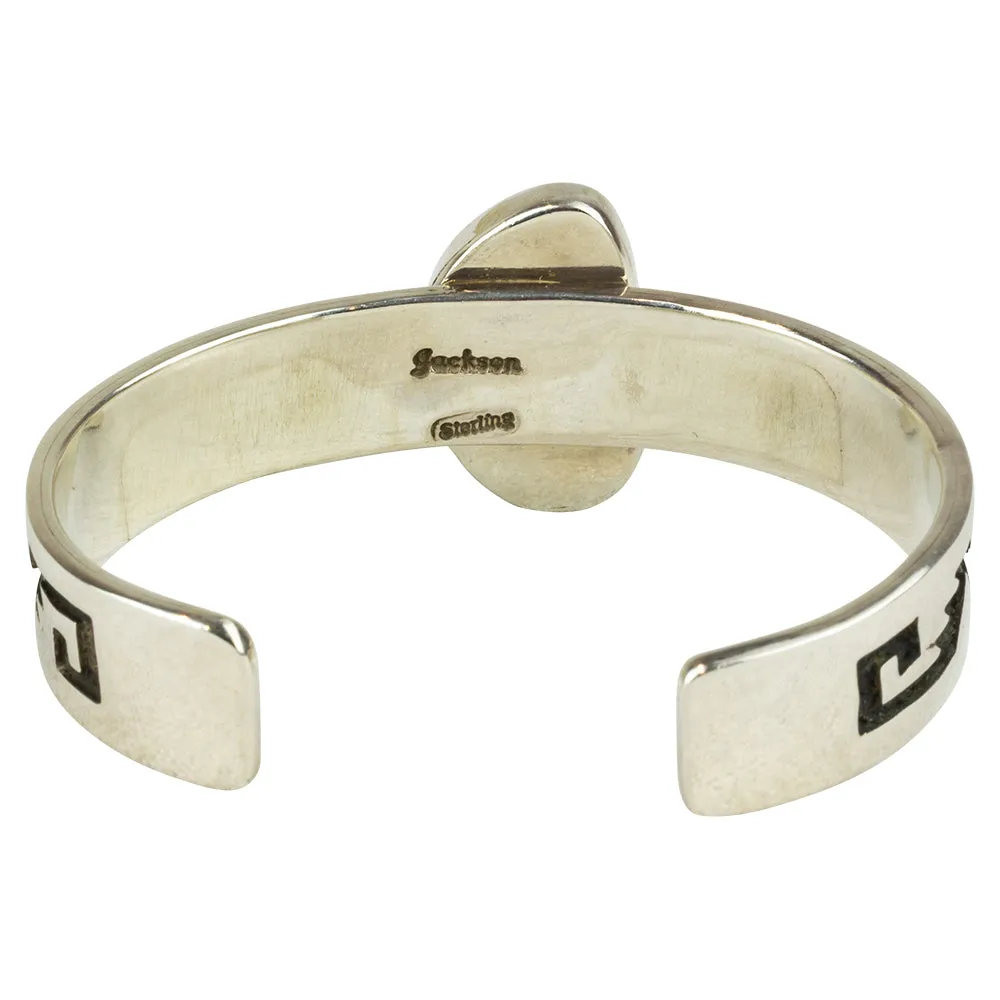 Overlay Sterling Silver and Turquoise Bracelet - Image 4