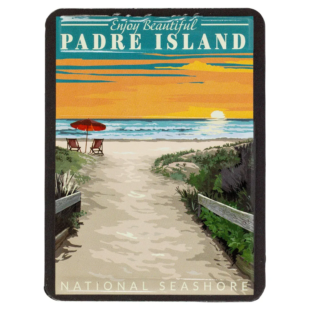 Padre Island National Seashore Magnet - Retro Ranger