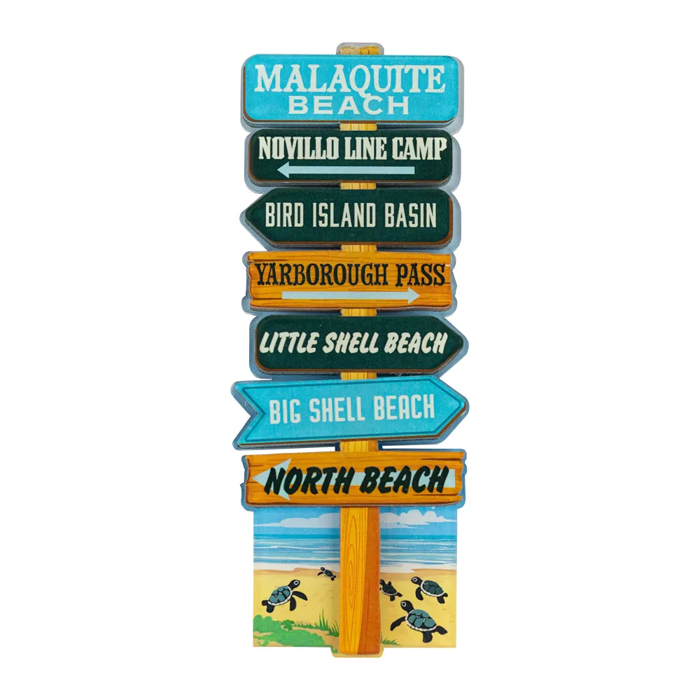 Padre Island National Seashore Magnet - Signpost