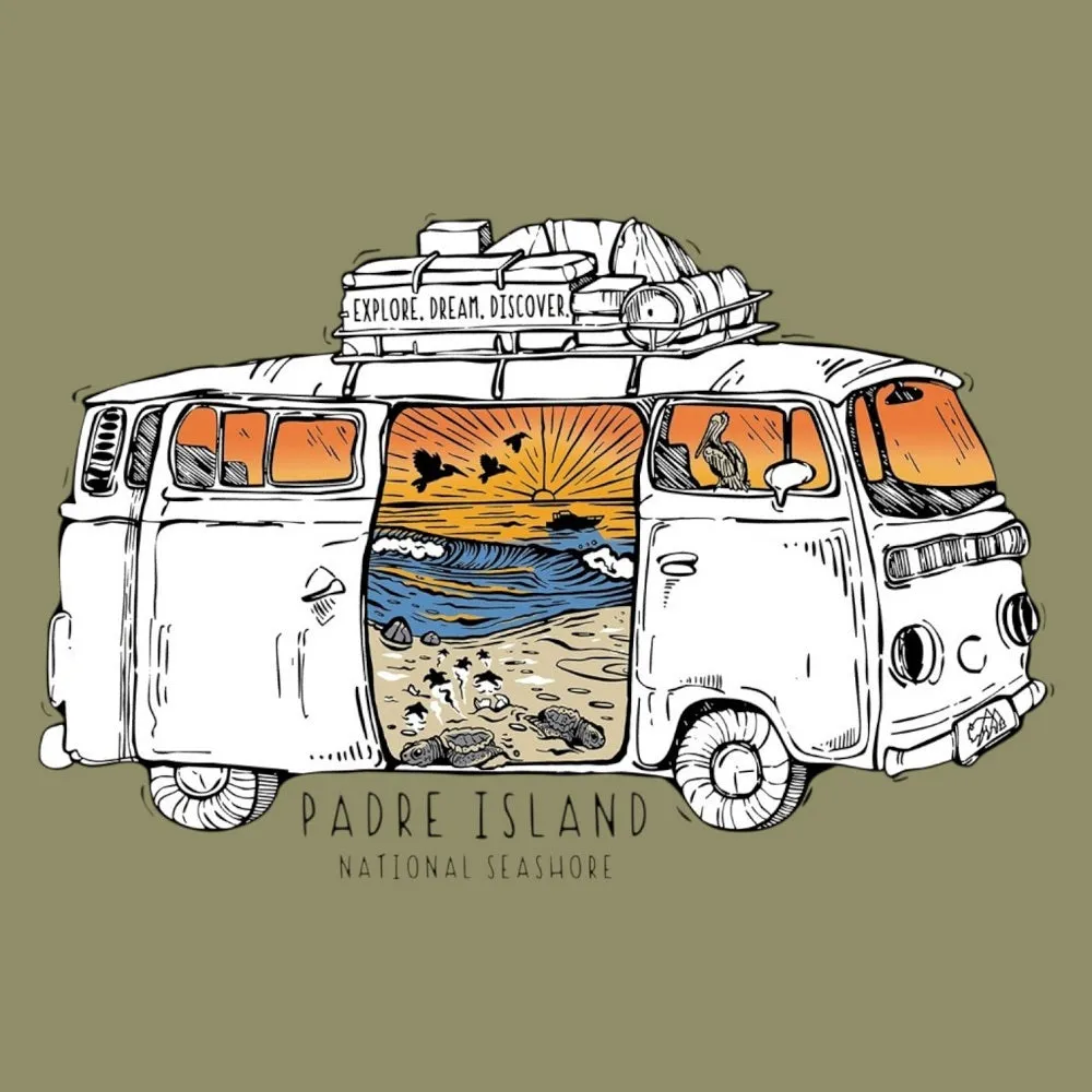 Padre Island National Seashore T-Shirt - Van Tour - Image 2