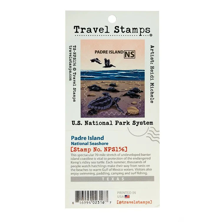 Padre Island National Seashore Travel Stamp