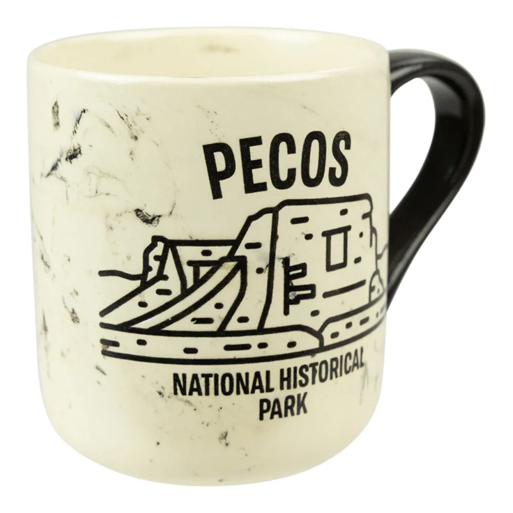 Pecos National Historical Parkt Marbled Mug - Fell Logo - Image 2