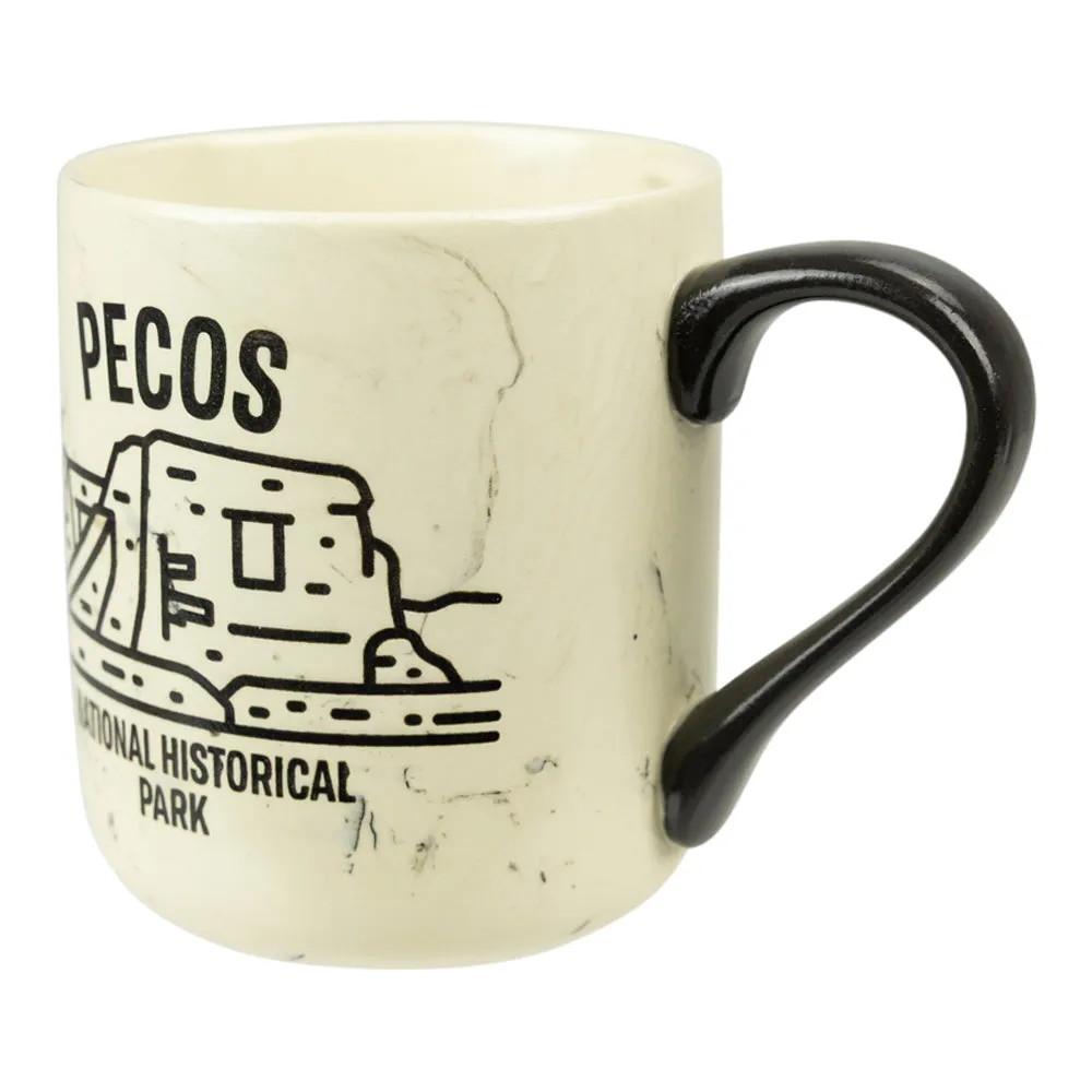 Pecos National Historical Parkt Marbled Mug - Fell Logo - Image 3