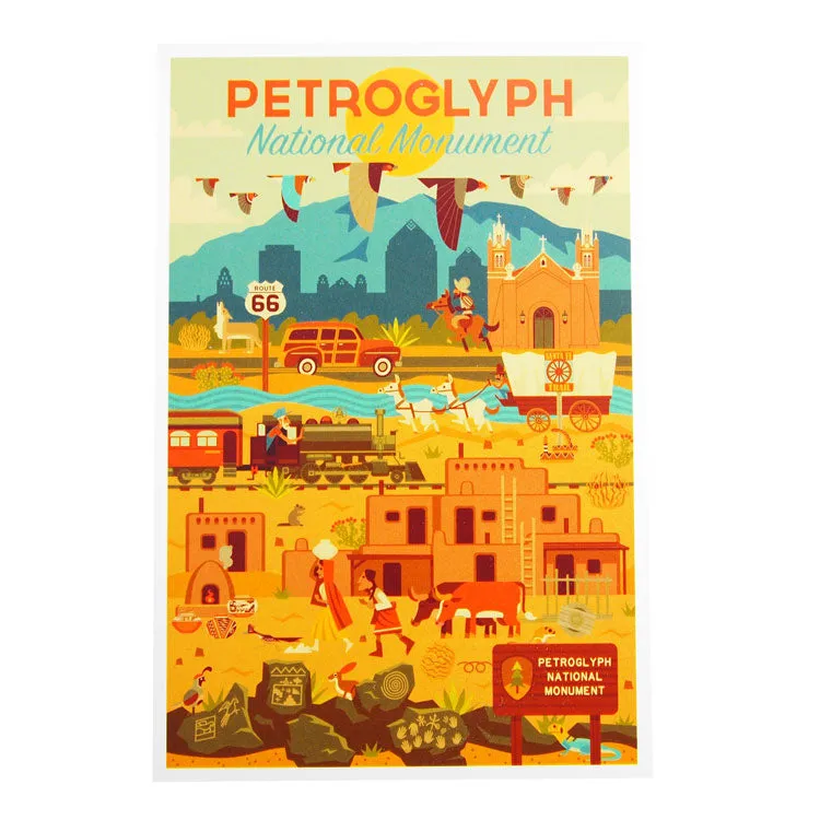 Petroglyph National Monument Postcard - Geometric Day