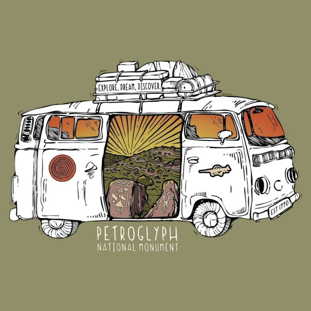 Petroglyph National Monument T-Shirt - Van Tour - Image 2