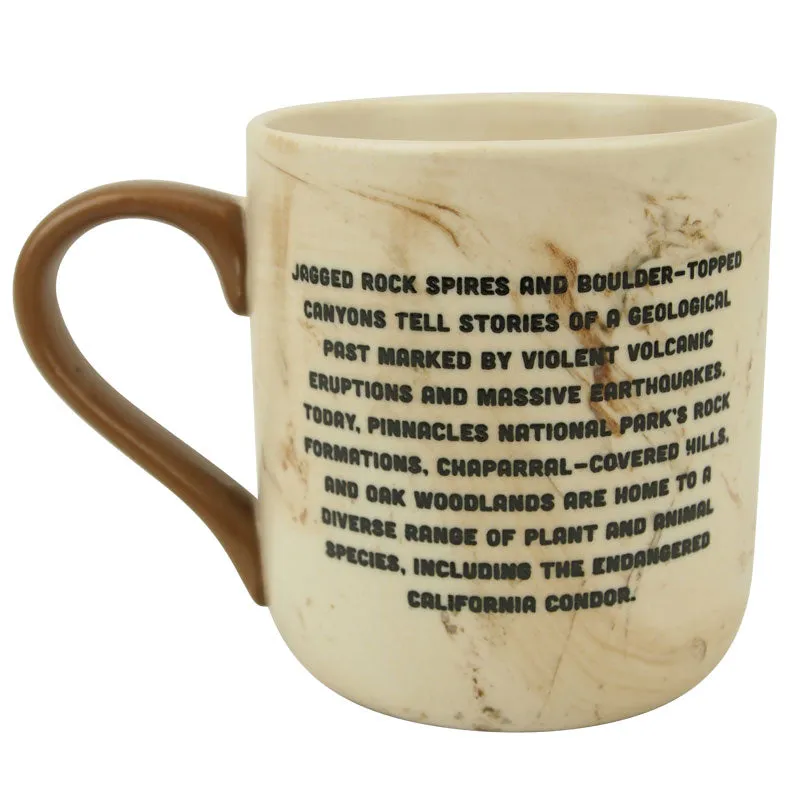 Pinnacles National Park Round Logo Marbled Mug - Image 2