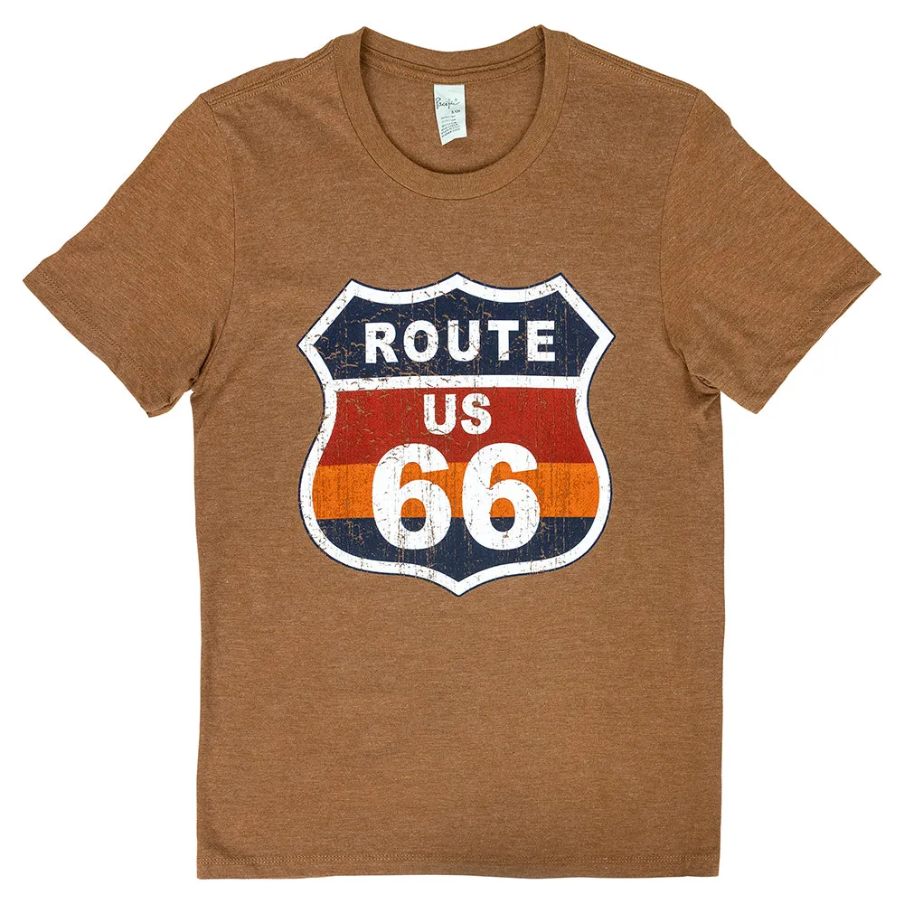 Route 66 Road Sign T-Shirt