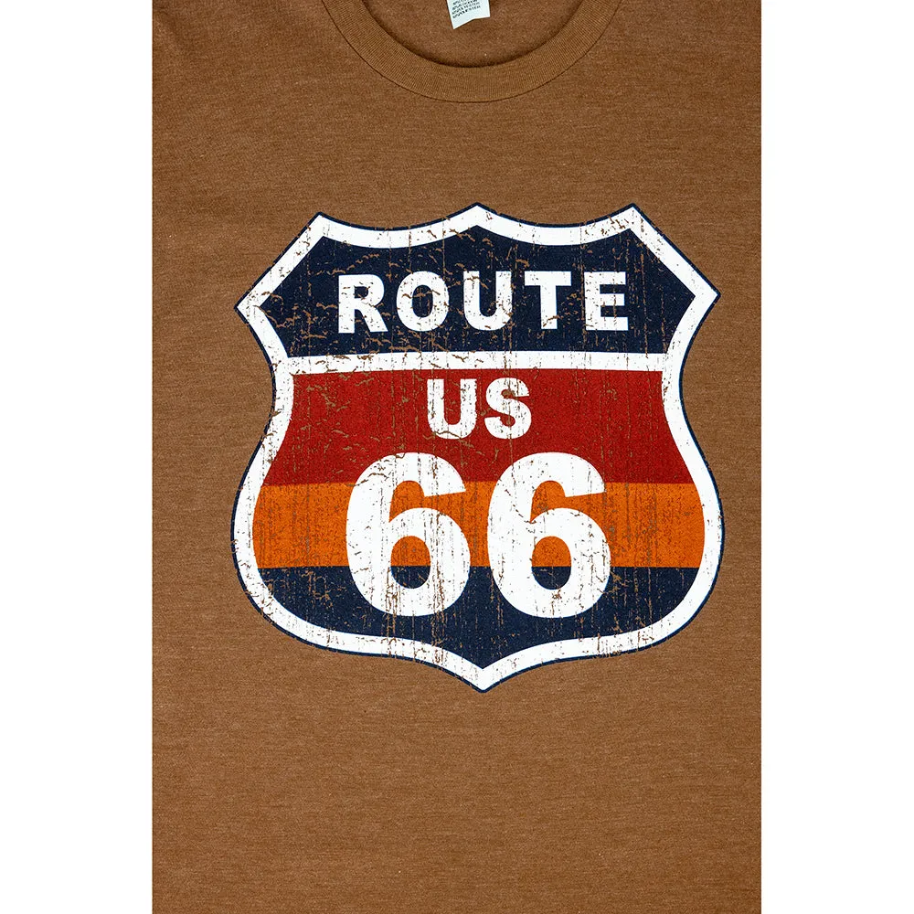 Route 66 Road Sign T-Shirt - Image 2