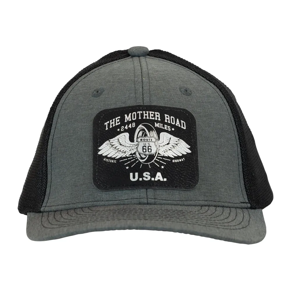 Route 66 Winged Wheel Mesh-Back Cap - Image 2