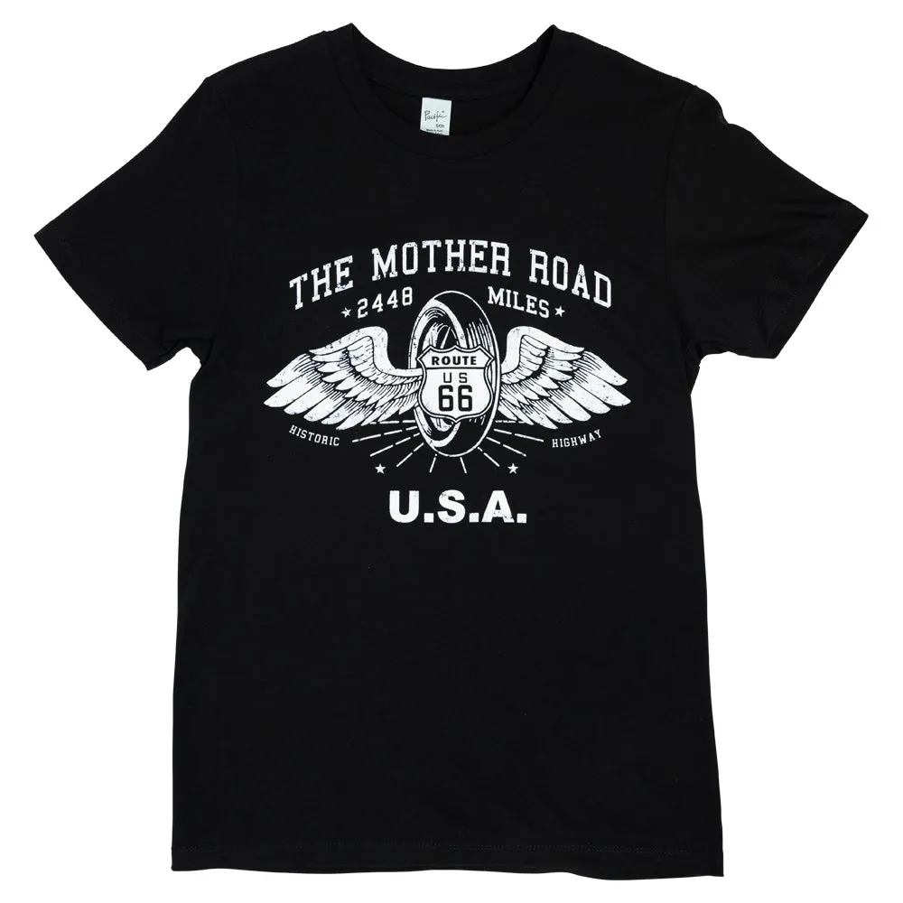 Route 66 Winged Wheel T-Shirt