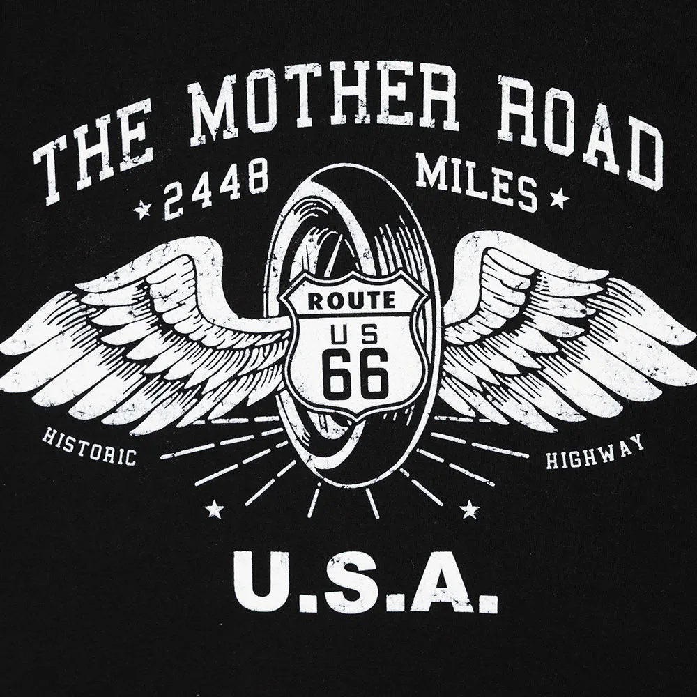 Route 66 Winged Wheel T-Shirt - Image 2