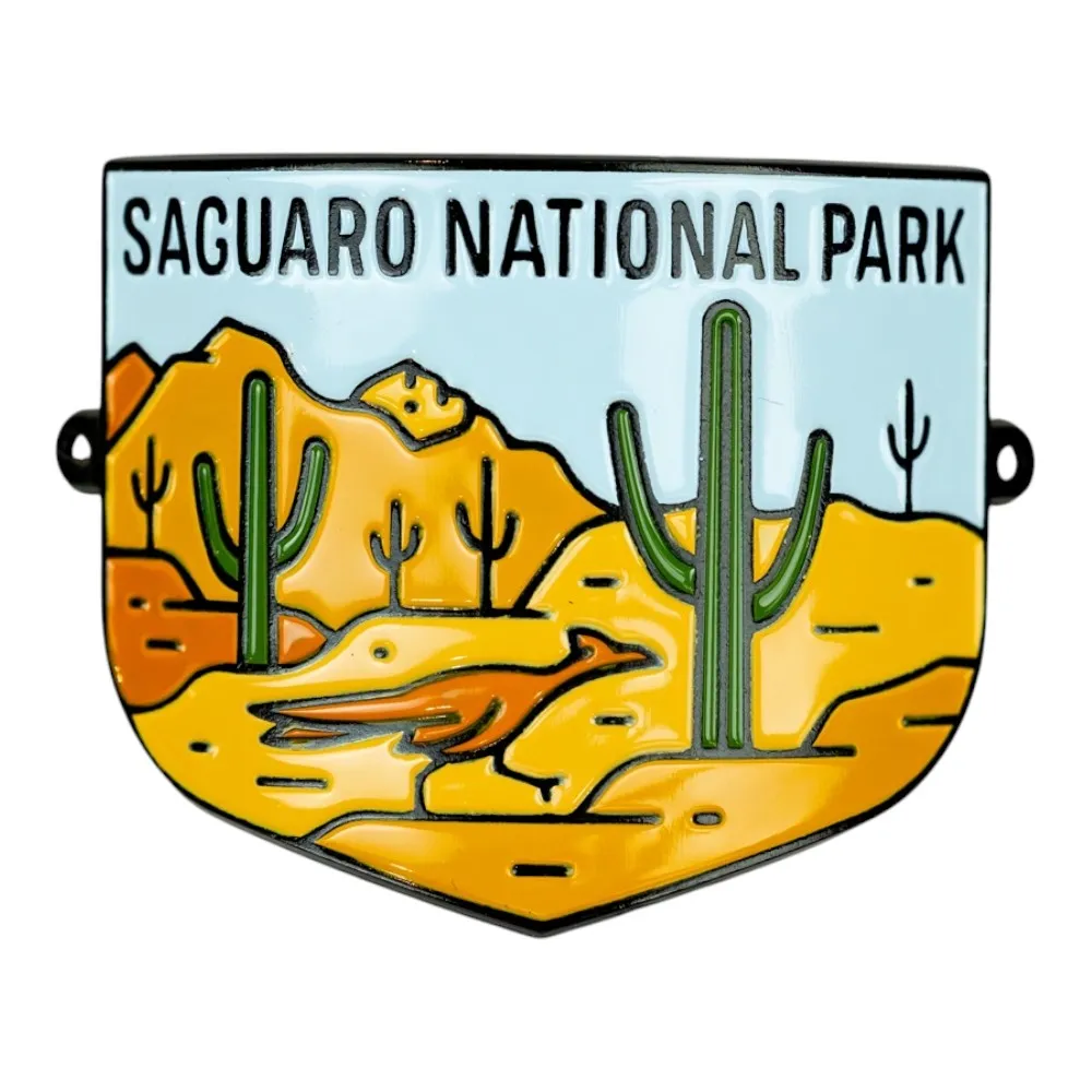 Saguaro National Park Hiking Stick Medallion - Fell Logo