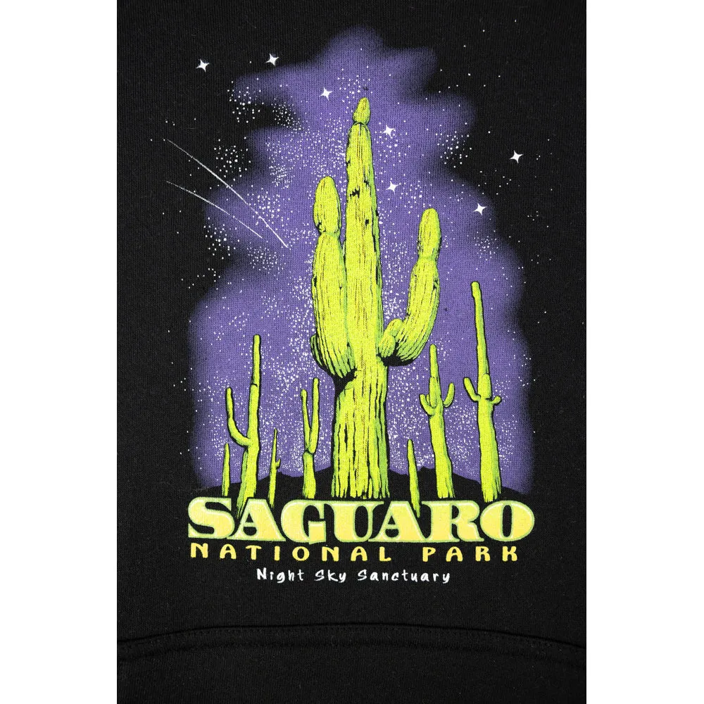 Saguaro National Park Fleece Hoodie - Night Sky - Image 4