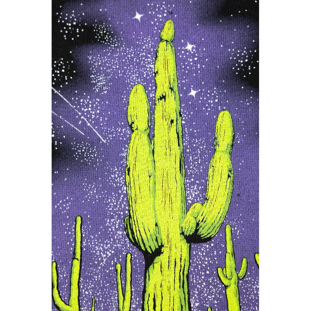 Saguaro National Park Fleece Hoodie - Night Sky - Image 5