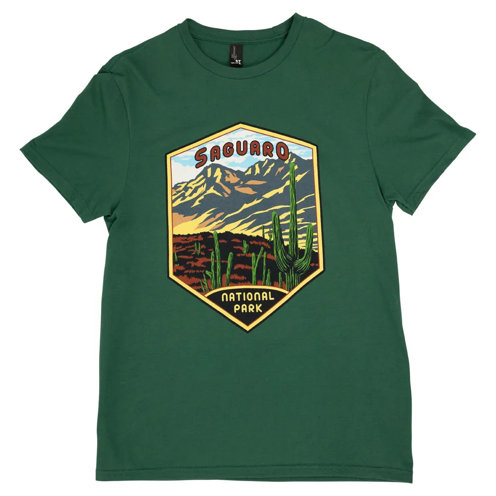 Saguaro National Park T-Shirt - Illustrated Badge