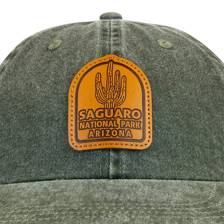 Saguaro National Park Cap - Leather Logo - Image 5